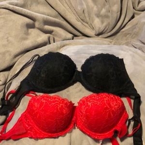 Victoria Secret PINK push-up bras.
